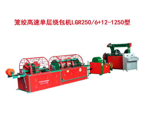 籠絞高速單層繞包機(jī)LGR250/6+12-1250型