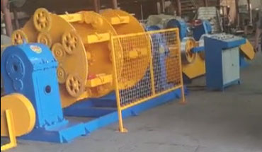 籠絞機LJ355-500-7+12型試機現(xiàn)場