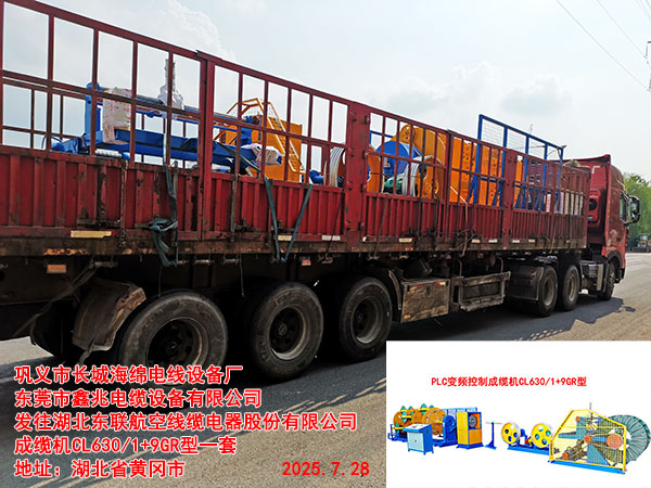 湖北東聯(lián)航空線纜電器股份有限公司成纜機CL630/1+9GR型一套