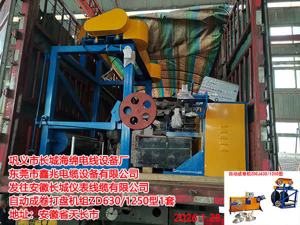 自動(dòng)成卷打盤機(jī)組(繞線機(jī))ZD630/1250型
